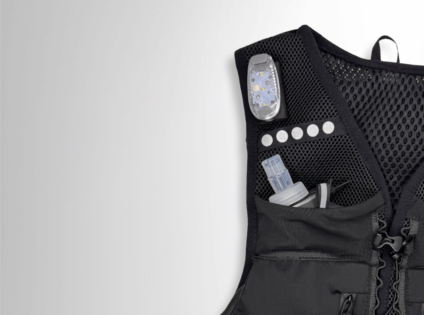 HARDLOOPVEST incl. Led Lampjes & 2 drinkflacons